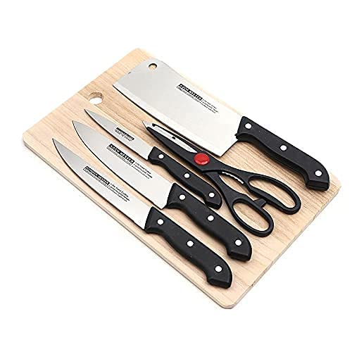 Stainless Steel Kitchen Knives Set,Standard Kitchen Knife Chopping Board Fruits, Cheese, Salad Making and Also Serving Board